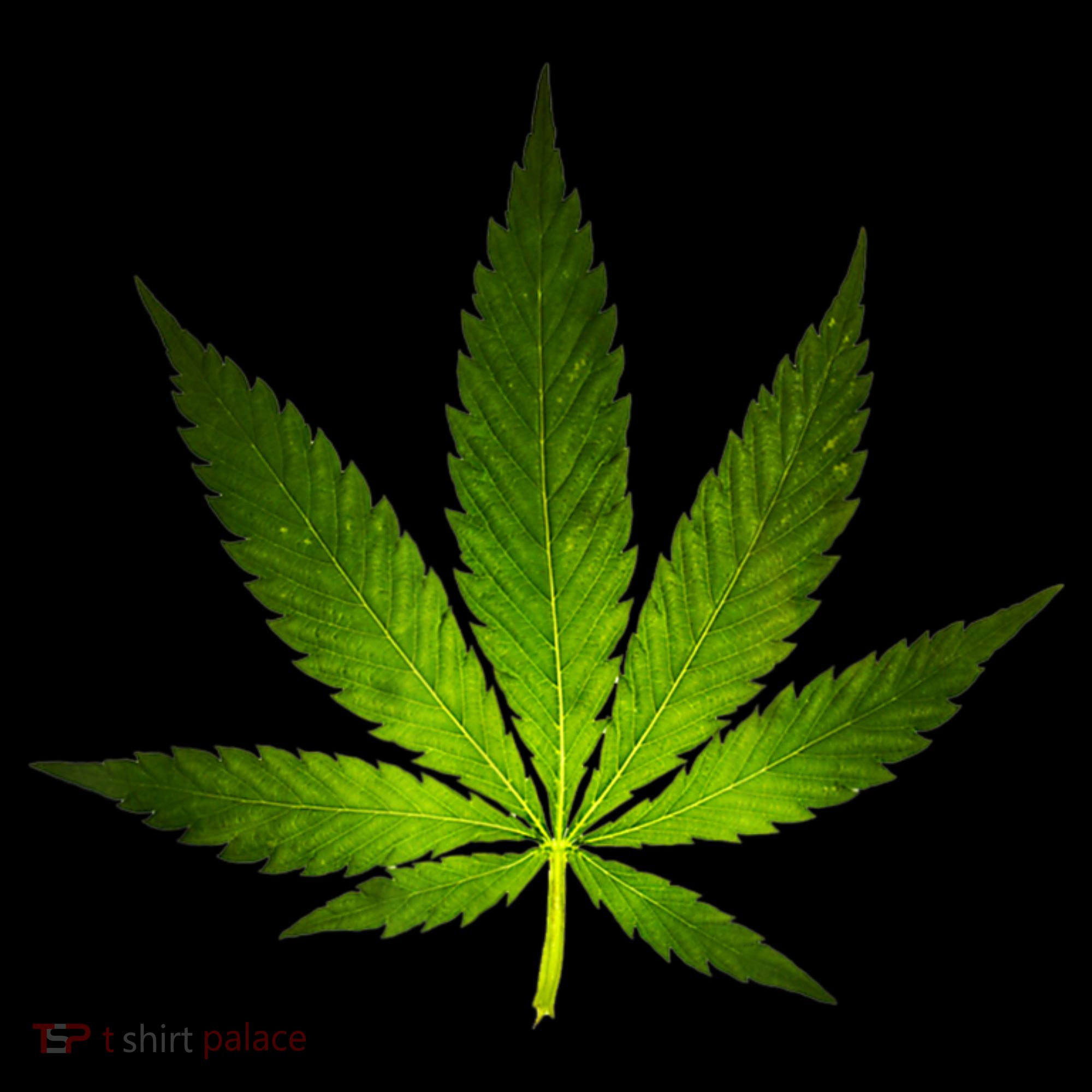 Majestic Weed Cannabis Plant Leaf Silhouette Ornament