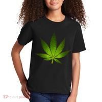 Majestic Weed Cannabis Plant Leaf Silhouette Kids T-Shirt thumb 2