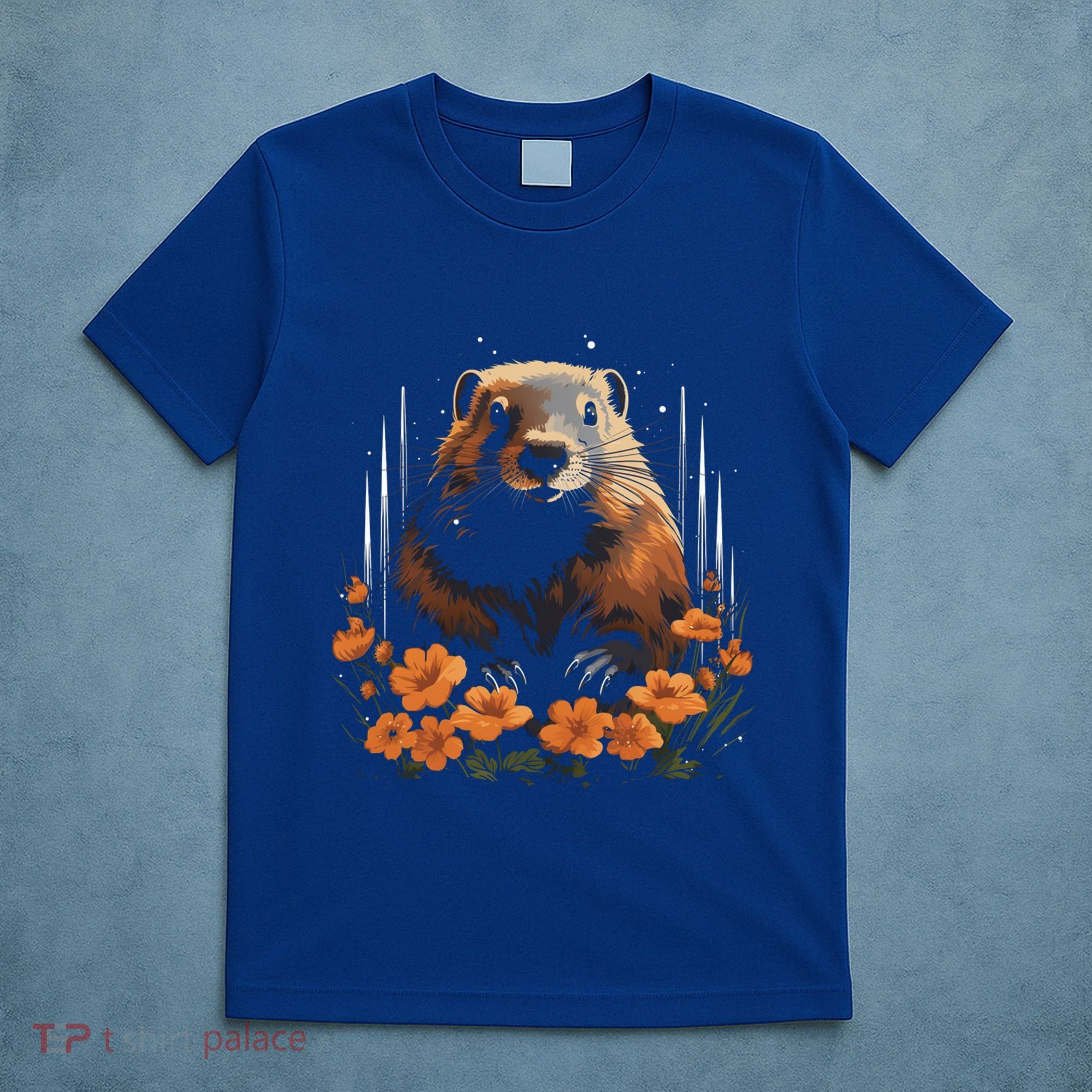 Marmot Wildlife Colorful Marmot Lover Wildlife Animal Gift T-Shirt