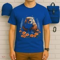 Marmot Wildlife Colorful Marmot Lover Wildlife Animal Gift T-Shirt thumb 6