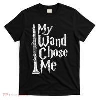 My Wand Chose Me Clarinet Player Clarinetist Music Lover T-Shirt thumb 0
