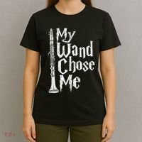 My Wand Chose Me Clarinet Player Clarinetist Music Lover T-Shirt thumb 4