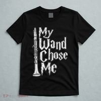 My Wand Chose Me Clarinet Player Clarinetist Music Lover T-Shirt thumb 5