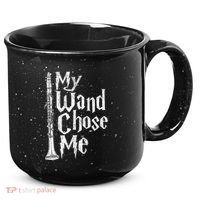 My Wand Chose Me Clarinet Player Clarinetist Music Lover 15oz Campfire Ceramic Mug thumb 0