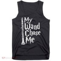 My Wand Chose Me Clarinet Player Clarinetist Music Lover Tank Top thumb 0
