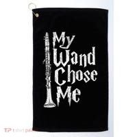 My Wand Chose Me Clarinet Player Clarinetist Music Lover Golf Towel thumb 0