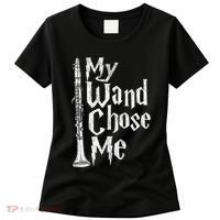 My Wand Chose Me Clarinet Player Clarinetist Music Lover Women's T-Shirt thumb 0