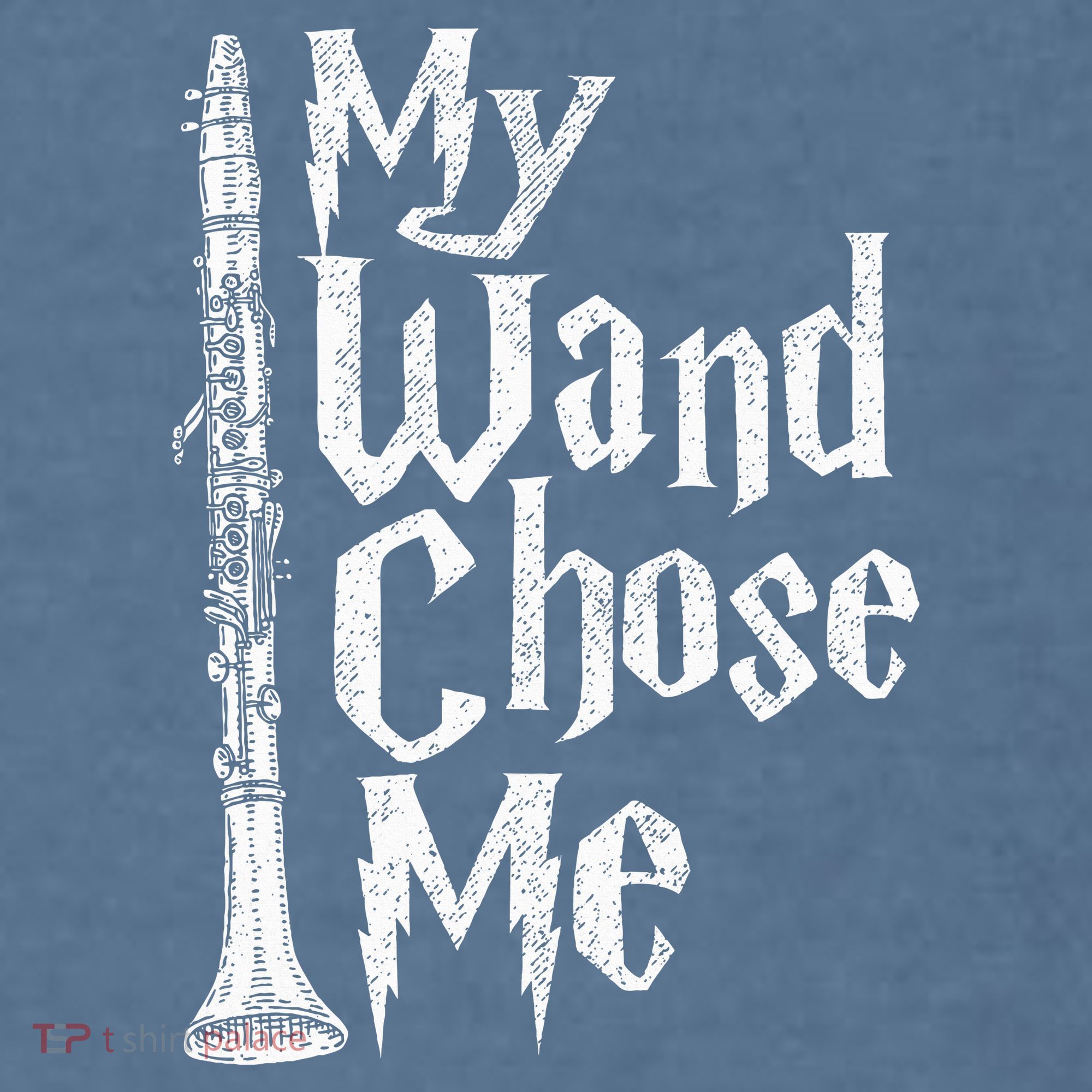 My Wand Chose Me Clarinet Player Clarinetist Music Lover Comfort Colors Garment-Dyed Hooded Sweatshirt