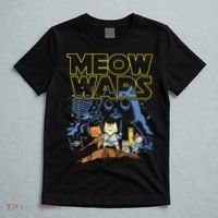 Meow Wars Cat Gifts For Cat Lovers Cat Stuff Hemed Gifts T-Shirt thumb 5