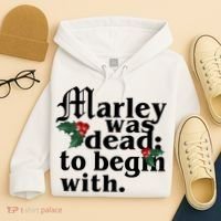 Marley Was Dead To Begin With Mistletoe Christmas Hoodie thumb 4