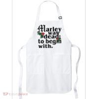 Marley Was Dead To Begin With Mistletoe Christmas Apron thumb 0