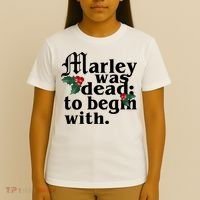 Marley Was Dead To Begin With Mistletoe Christmas T-Shirt thumb 4