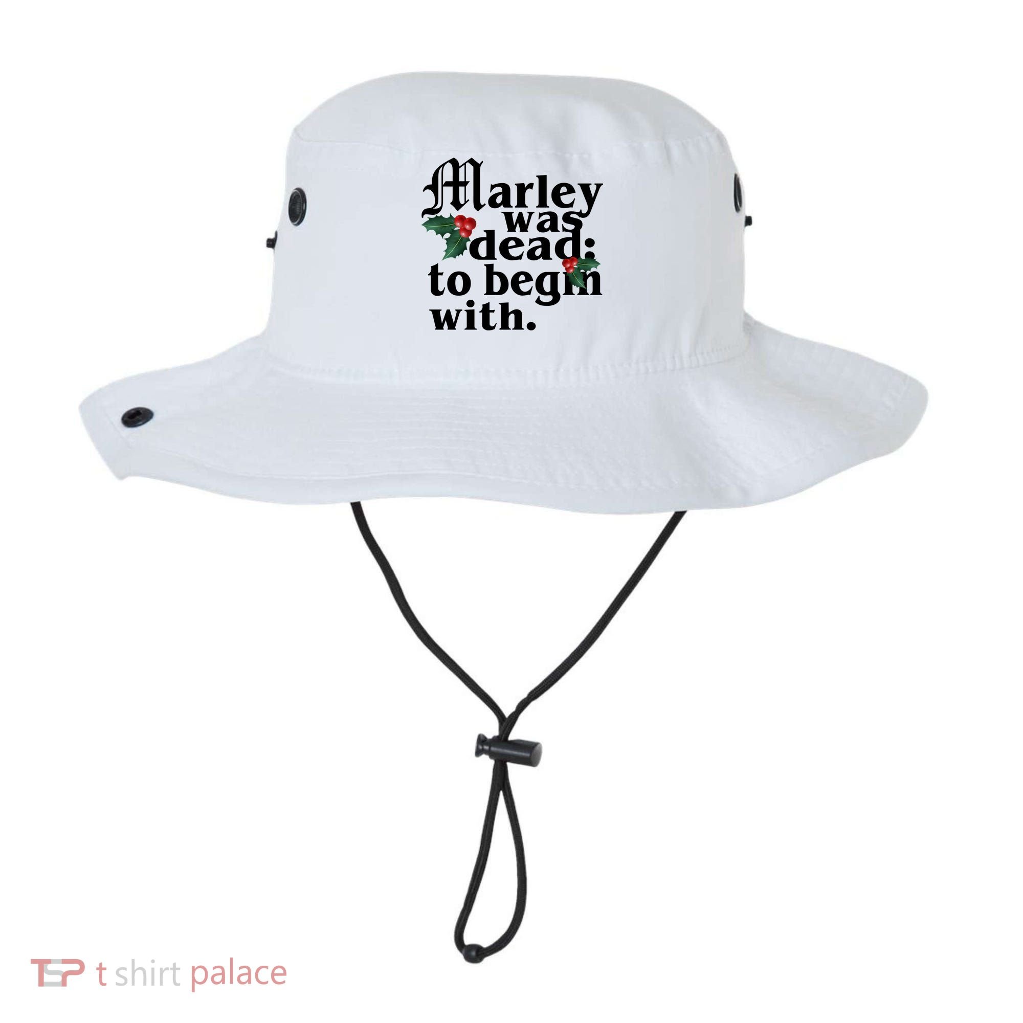 Marley Was Dead To Begin With Mistletoe Christmas Bucket Hat