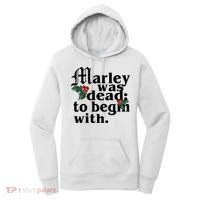 Marley Was Dead To Begin With Mistletoe Christmas Women's Hoodie thumb 0