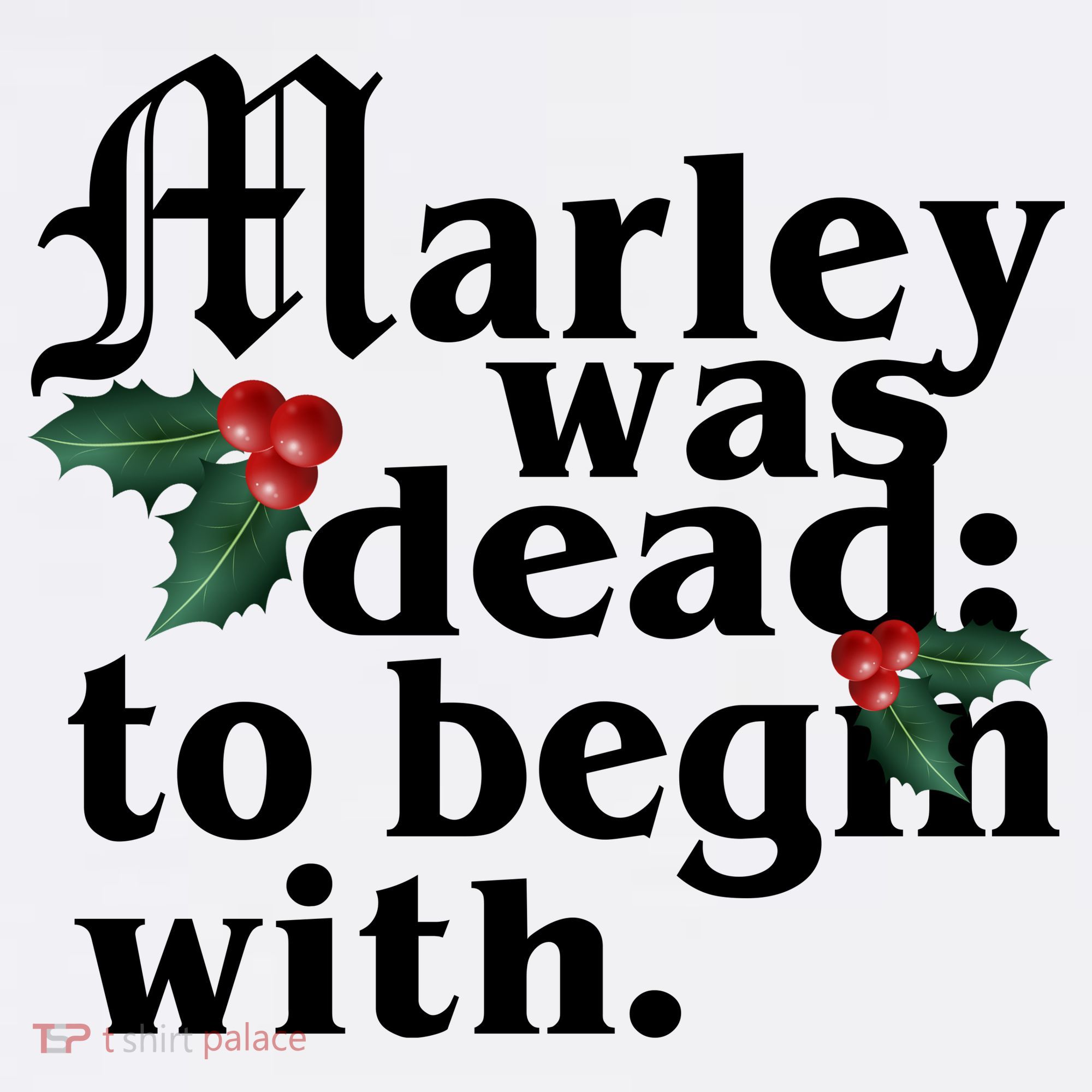 Marley Was Dead To Begin With Mistletoe Christmas Women's Hoodie