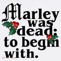 Marley Was Dead To Begin With Mistletoe Christmas Mousepad thumb 1