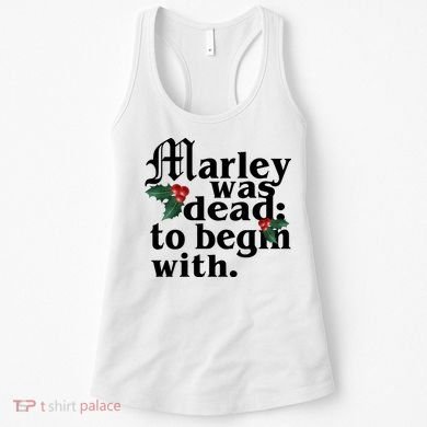 Marley Was Dead To Begin With Mistletoe Christmas Women's Tank Top