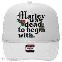 Marley Was Dead To Begin With Mistletoe Christmas Hat thumb 0