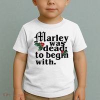Marley Was Dead To Begin With Mistletoe Christmas Toddler T-Shirt thumb 2