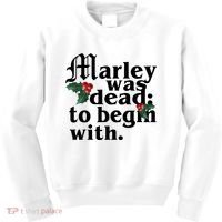 Marley Was Dead To Begin With Mistletoe Christmas Kids Sweatshirt thumb 0