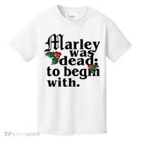 Marley Was Dead To Begin With Mistletoe Christmas Kids T-Shirt thumb 0