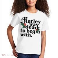Marley Was Dead To Begin With Mistletoe Christmas Kids T-Shirt thumb 2