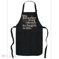 Marley Was Dead To Begin With Funny Novelty Christmas Apron thumb 0