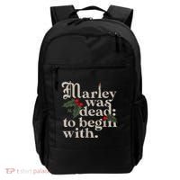 Marley Was Dead To Begin With Funny Novelty Christmas Backpack thumb 0