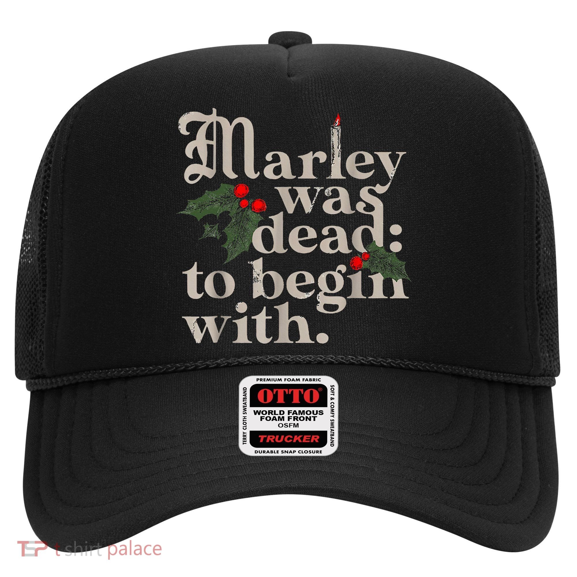 Marley Was Dead To Begin With Funny Novelty Christmas Hat
