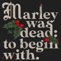 Marley Was Dead To Begin With Funny Novelty Christmas Hat thumb 2