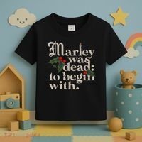 Marley Was Dead To Begin With Funny Novelty Christmas Toddler T-Shirt thumb 3