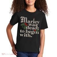 Marley Was Dead To Begin With Funny Novelty Christmas Kids T-Shirt thumb 2