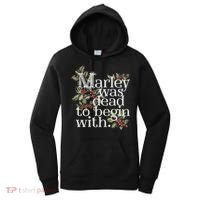 Marley Was Dead: To Begin With Funny Novelty Christmas Women's Hoodie thumb 0