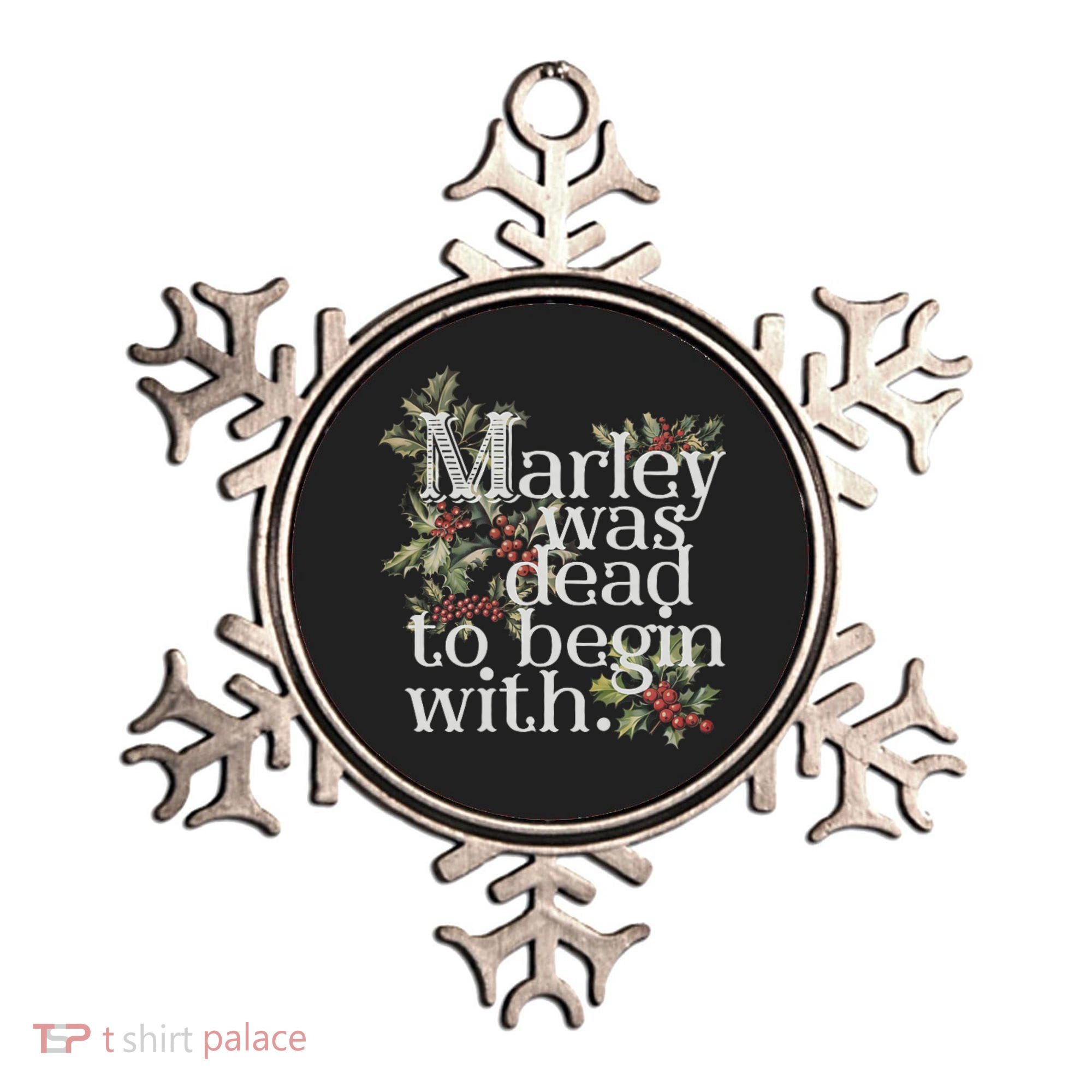 Marley Was Dead: To Begin With Funny Novelty Christmas Ornament