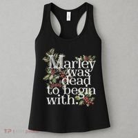 Marley Was Dead: To Begin With Funny Novelty Christmas Women's Tank Top thumb 3