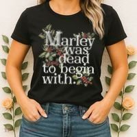 Marley Was Dead: To Begin With Funny Novelty Christmas Women's T-Shirt thumb 2