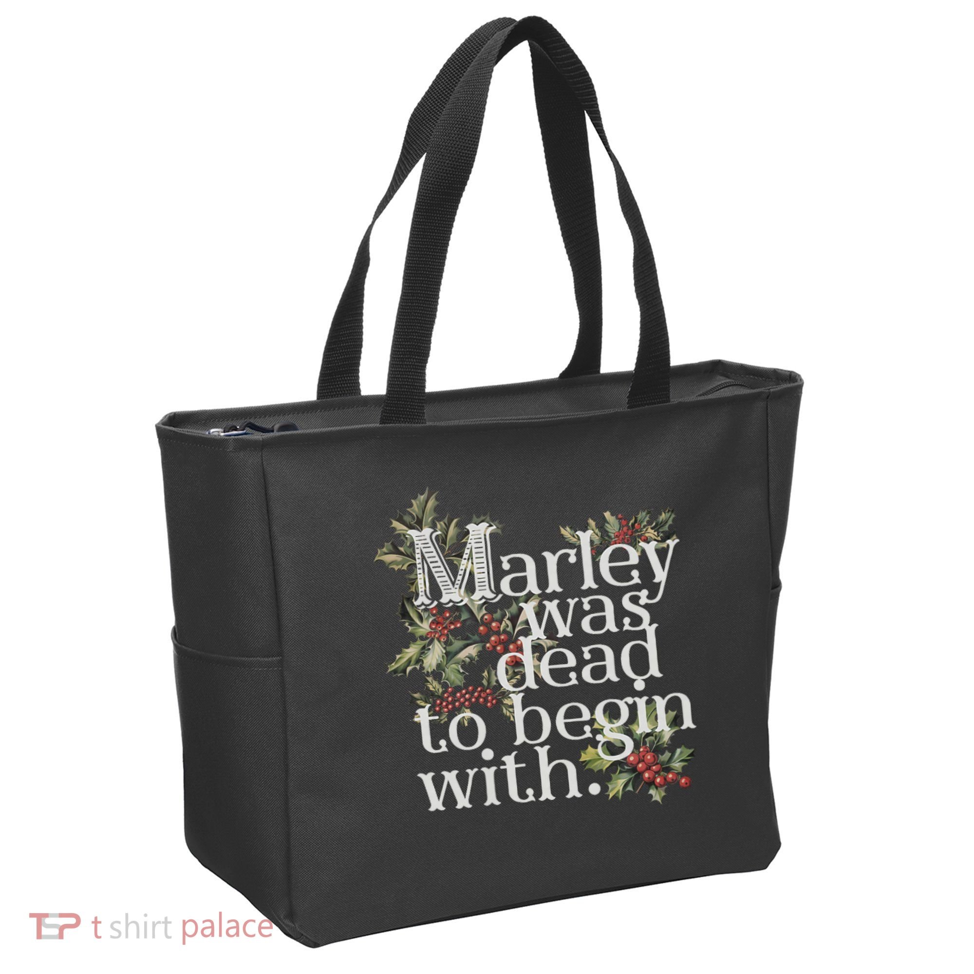Marley Was Dead: To Begin With Funny Novelty Christmas Tote Bag