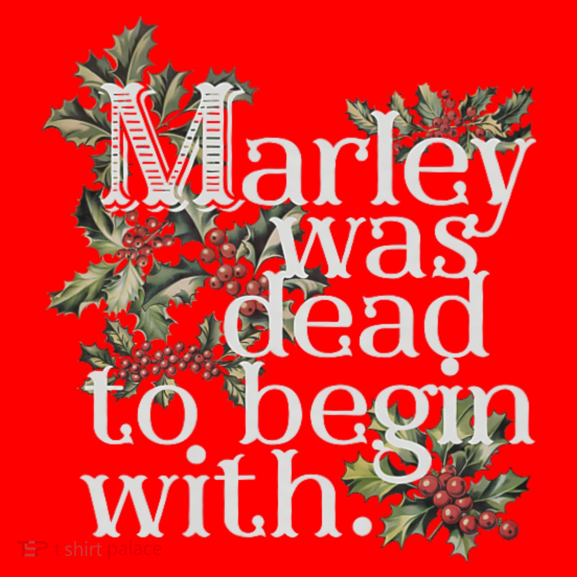 Marley Was Dead: To Begin With Funny Novelty Christmas Santa Hat