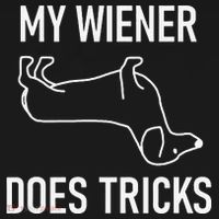 My Wiener Does Tricks Dachshund Funny Jokes Sarcastic Baby Bodysuit thumb 2