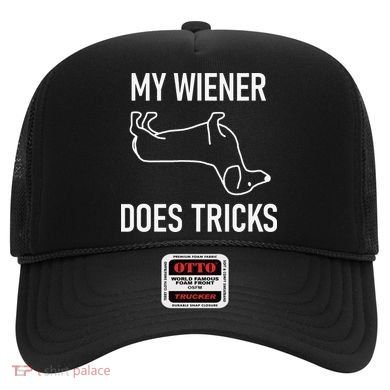 My Wiener Does Tricks Dachshund Funny Jokes Sarcastic Hat