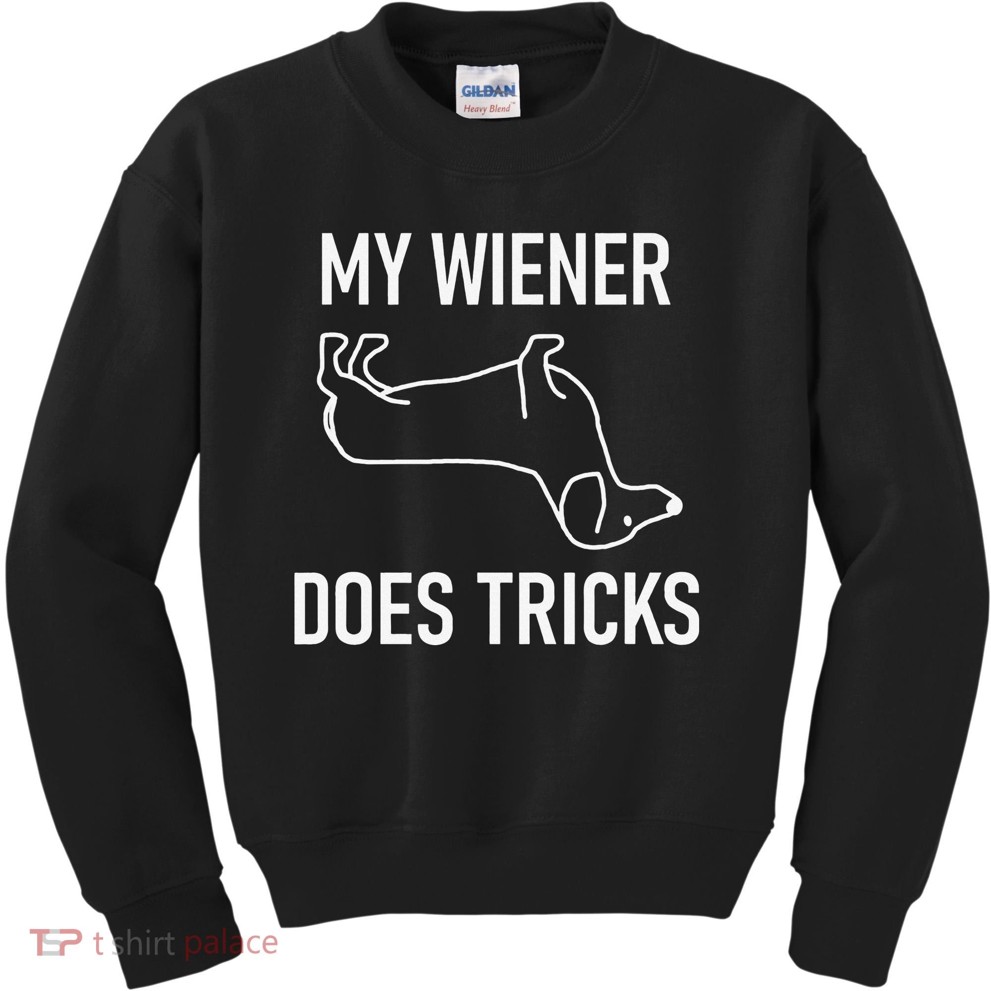 My Wiener Does Tricks Dachshund Funny Jokes Sarcastic Kids Sweatshirt