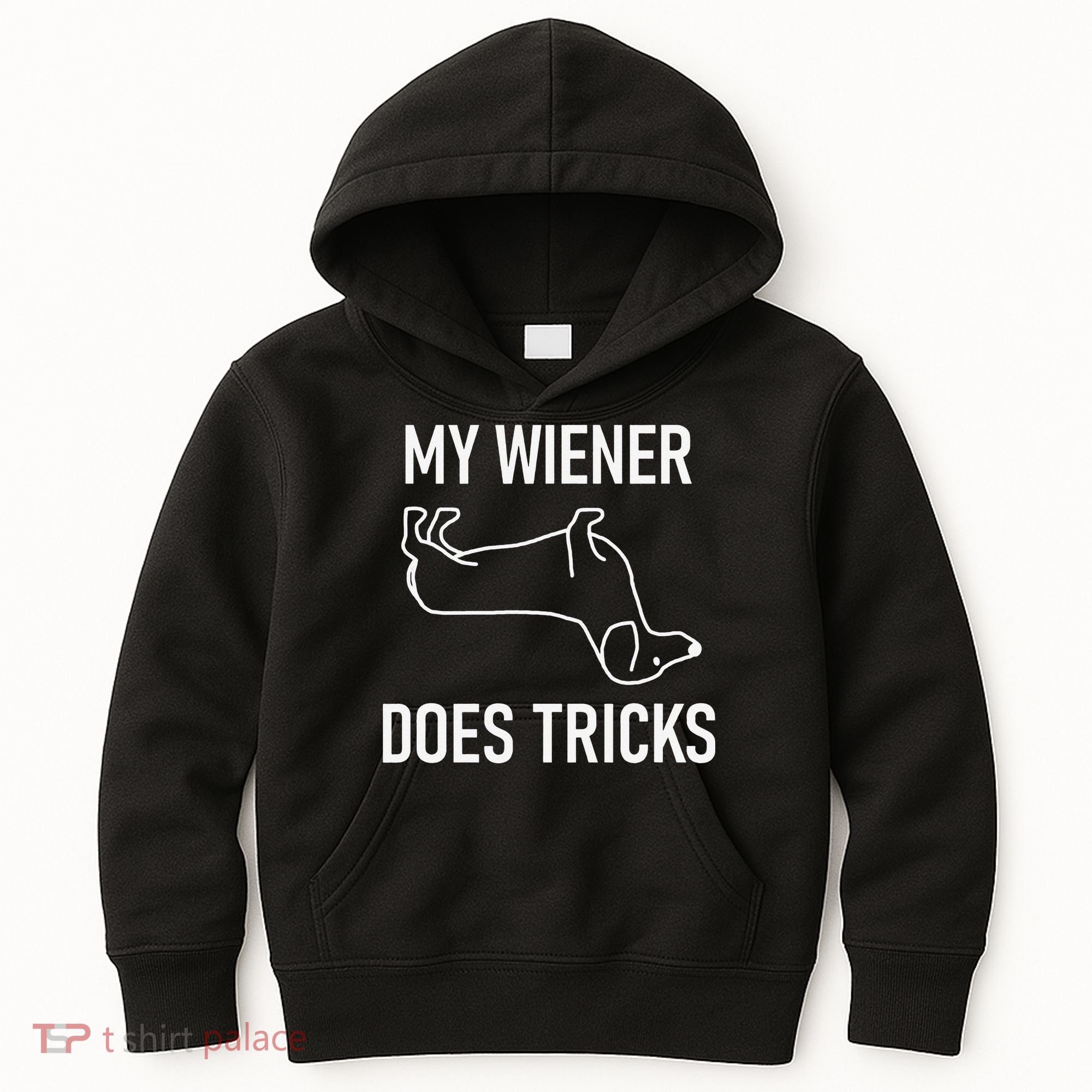 My Wiener Does Tricks Dachshund Funny Jokes Sarcastic Kids Hoodie