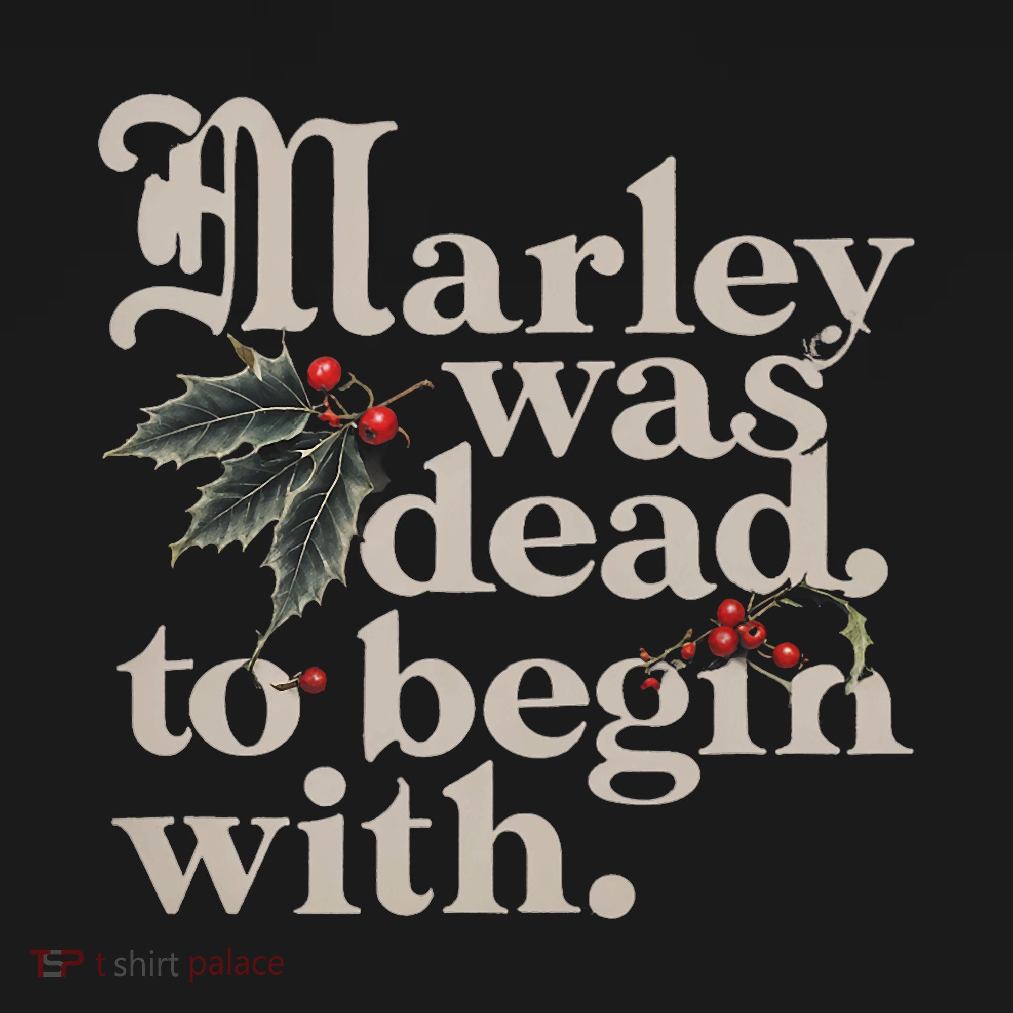 Marley Was Dead To Begin With Funny Quote Doggie Tank