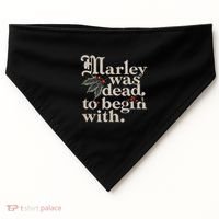 Marley Was Dead To Begin With Funny Quote USA-Made Doggie Bandana thumb 0