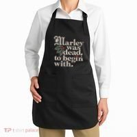 Marley Was Dead To Begin With Funny Quote Apron thumb 2