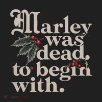 Marley Was Dead To Begin With Funny Quote Beanie thumb 2