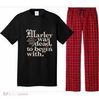 Marley Was Dead To Begin With Funny Quote Pajama Set thumb 0