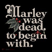 Marley Was Dead To Begin With Funny Quote Mousepad thumb 1