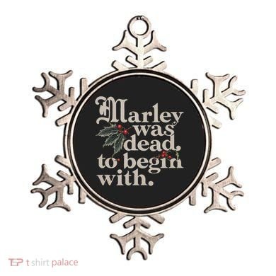Marley Was Dead To Begin With Funny Quote Ornament