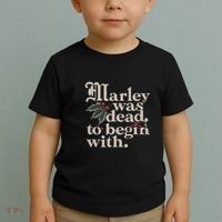 Marley Was Dead To Begin With Funny Quote Toddler T-Shirt thumb 2